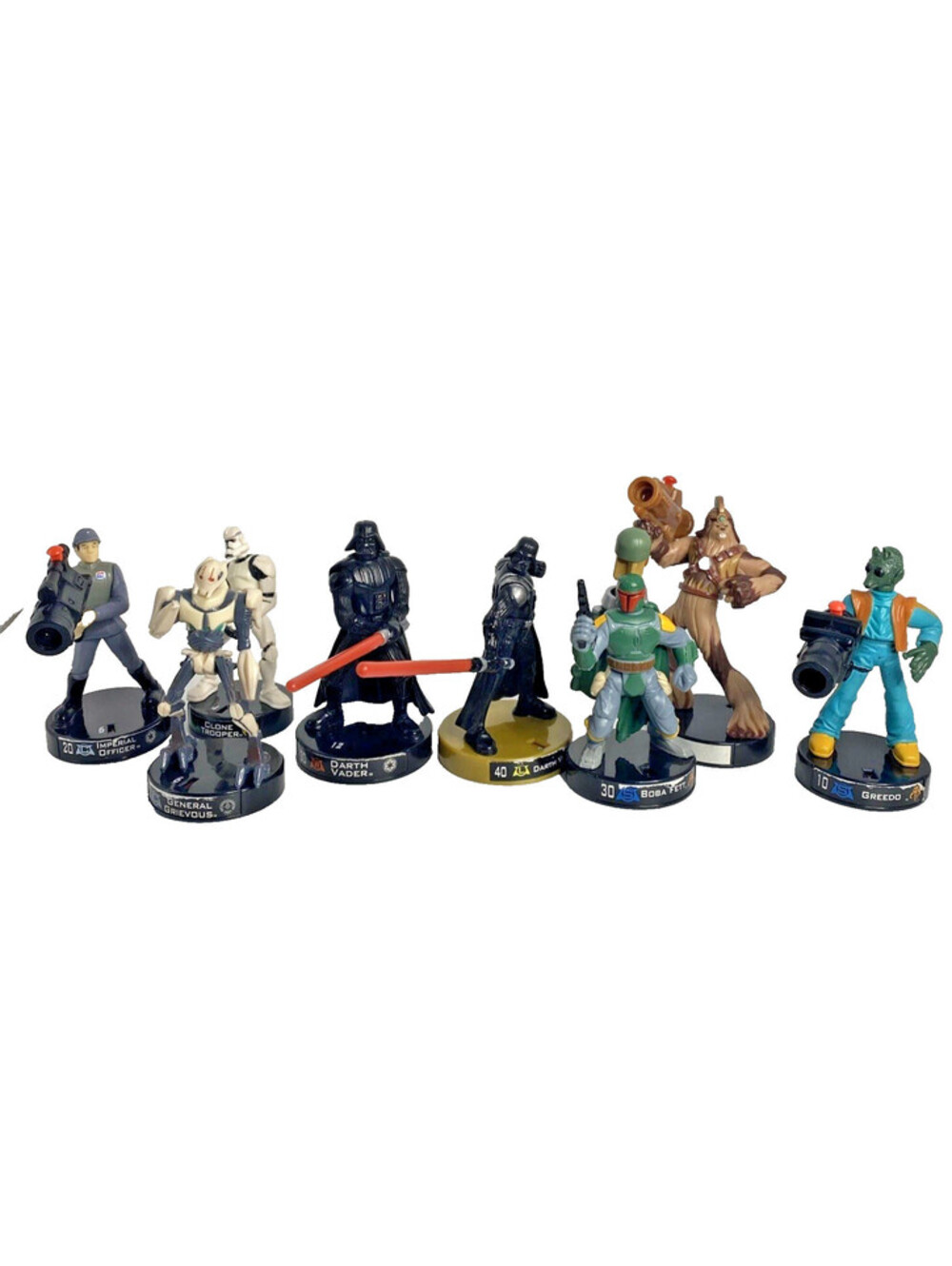 Star Wars Attacktix Hasbro Battle Figure Game Lot of 8, Some Missing Parts